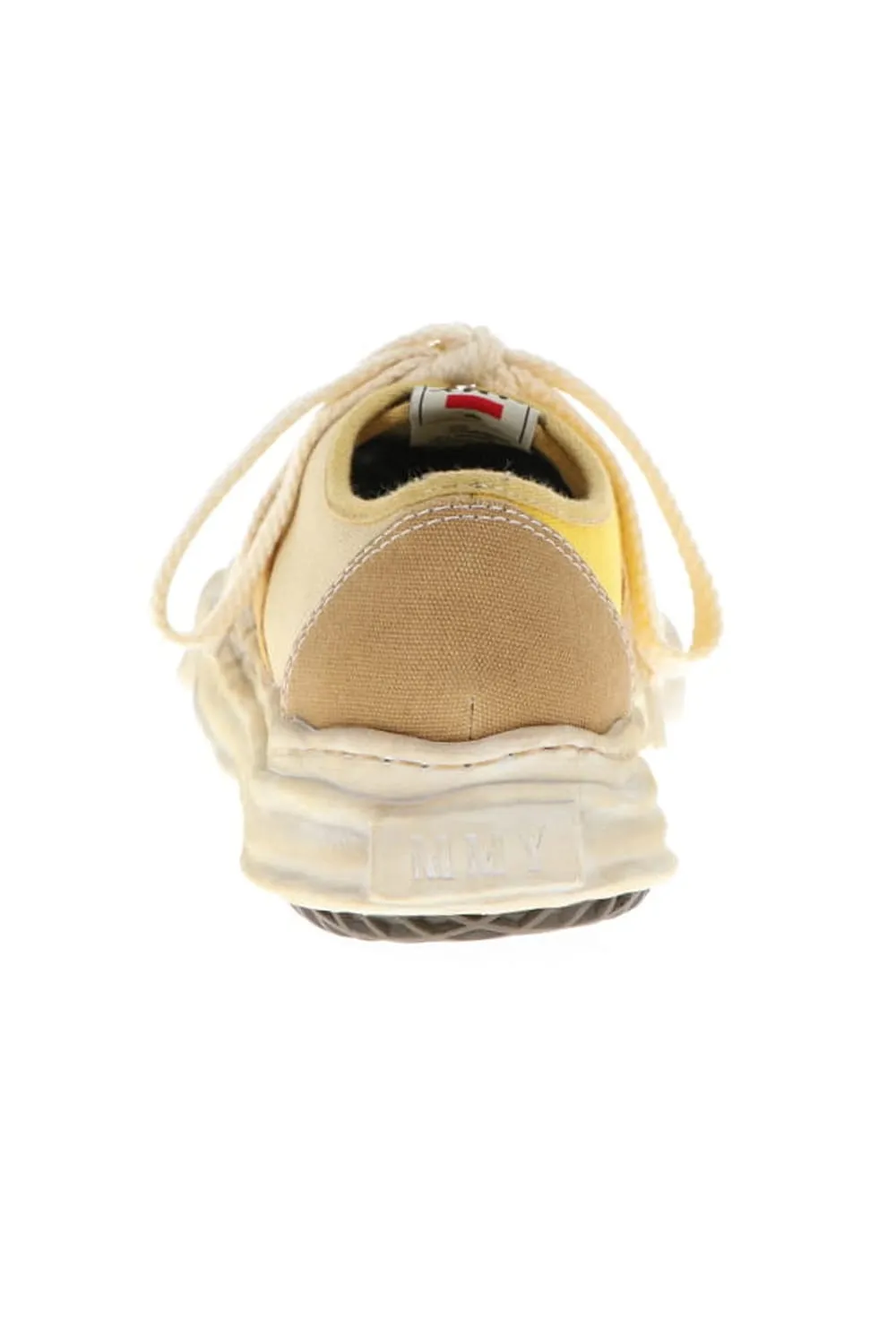 -BAKER- Over-dyed original sole canvas Low-Top sneakers Yellow