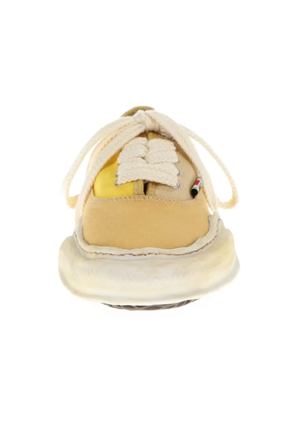 -BAKER- Over-dyed original sole canvas Low-Top sneakers Yellow