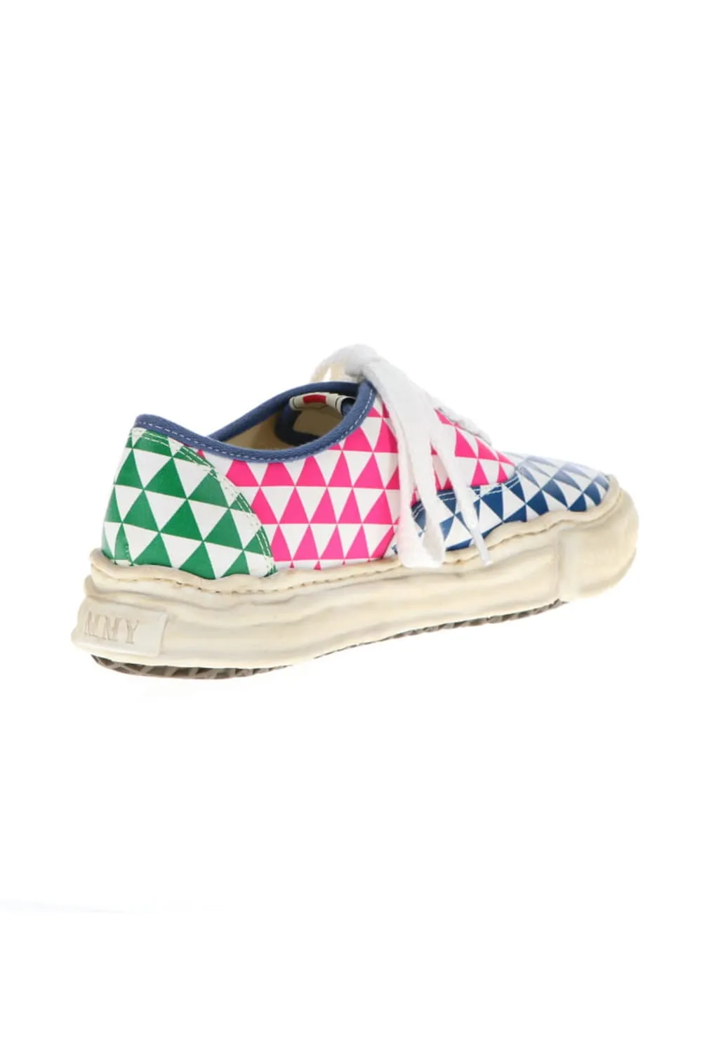 -BAKER- Over-dyed original sole printed canvas Low-Top sneakers Multi