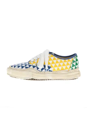 -BAKER- Over-dyed original sole printed canvas Low-Top sneakers Multi