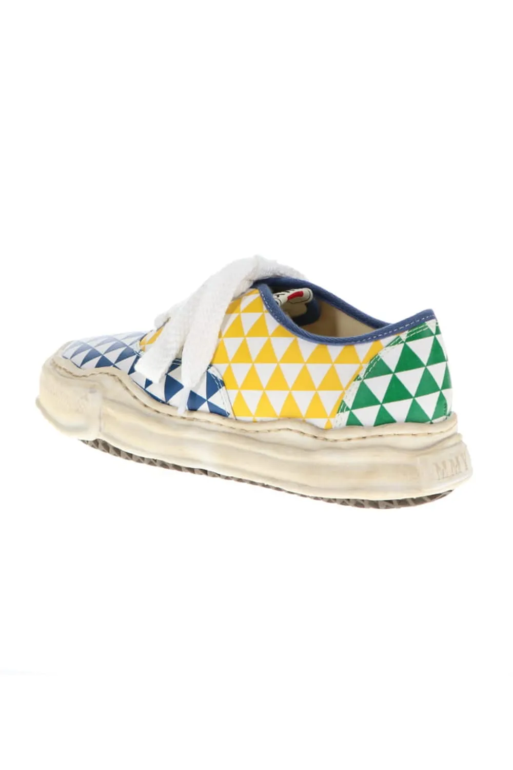 -BAKER- Over-dyed original sole printed canvas Low-Top sneakers Multi