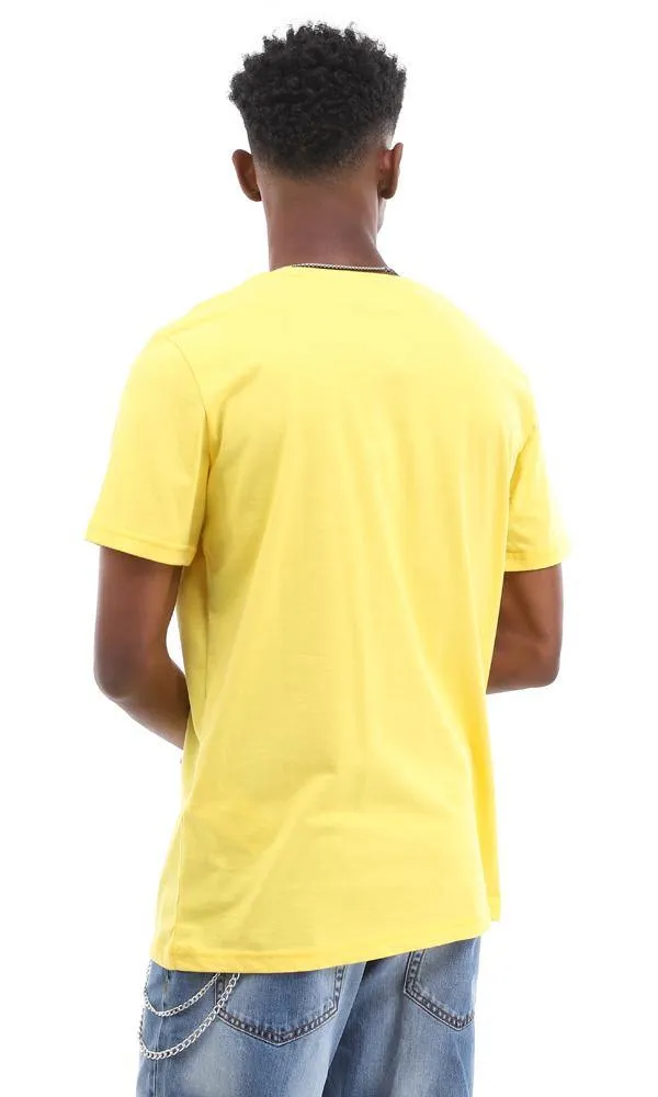 95119 "Rap Set" Medium Yellow Cotton Summer T-Shirt