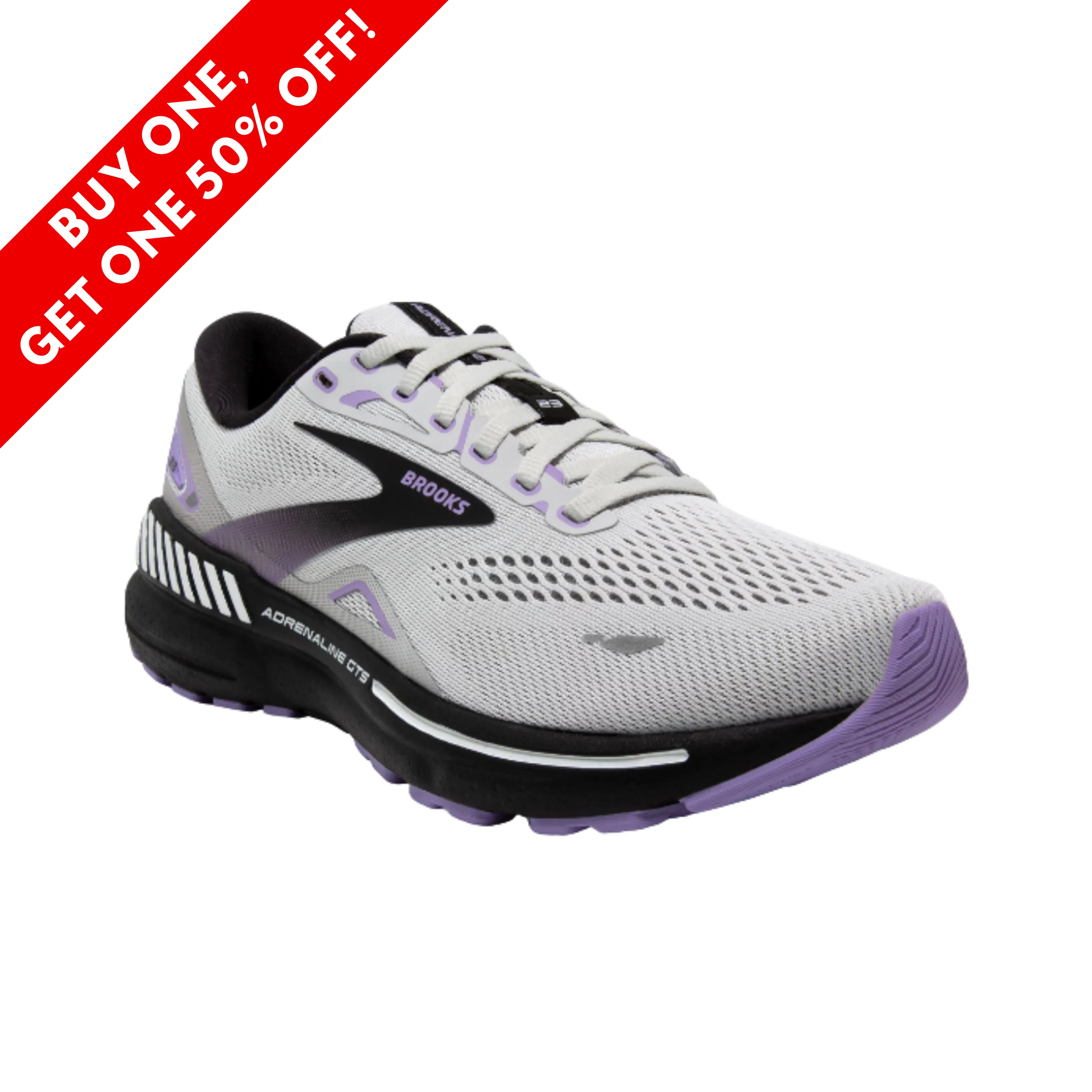 Adrenaline GTS 23 - Grey/Black/Purple (B Width).