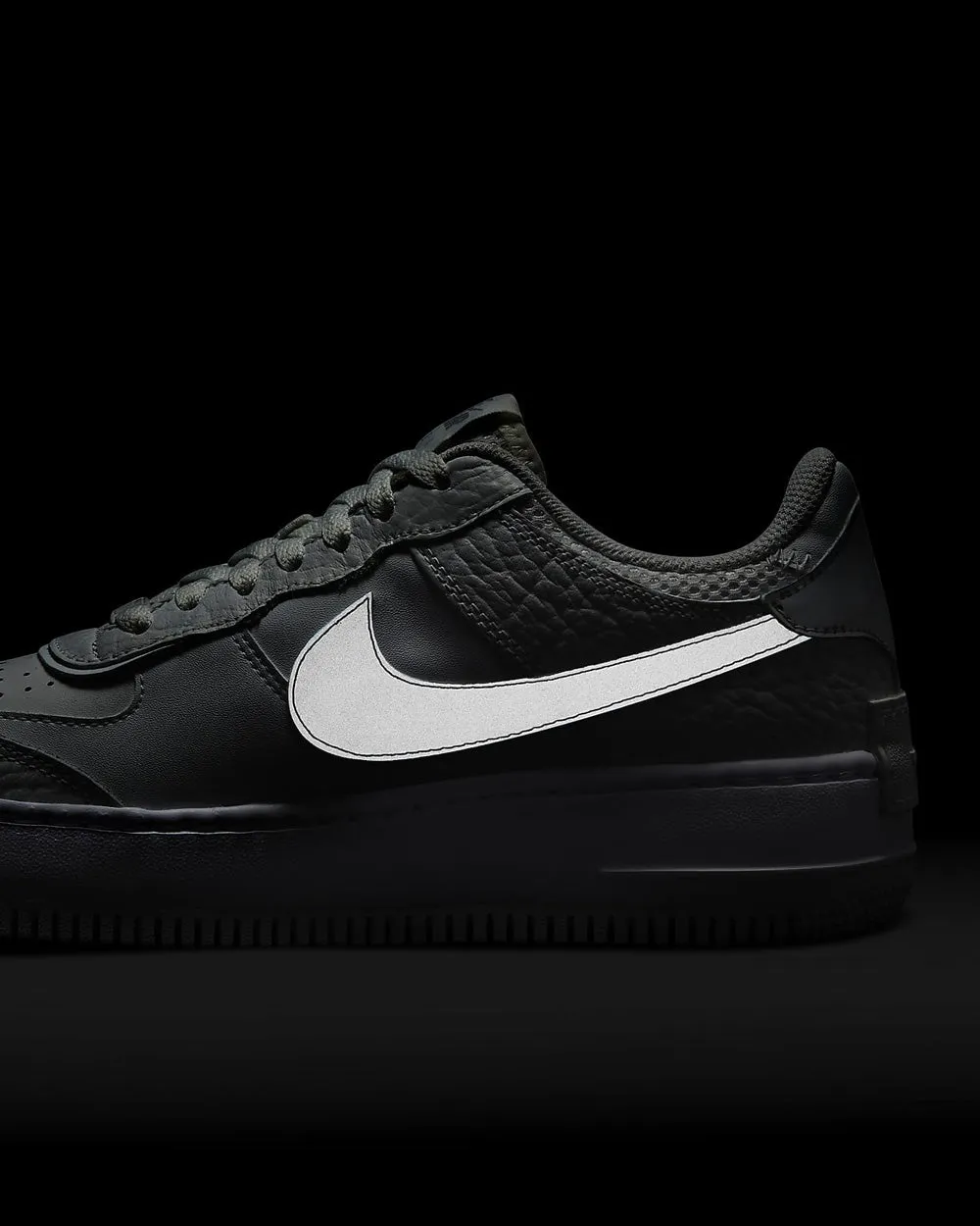 Air Force 1 Shadow Summit White / Metallic Silver / White / Summit White Low Top Sneakers