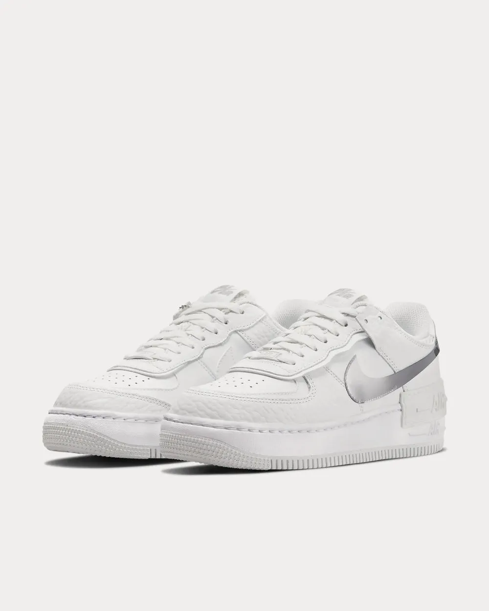 Air Force 1 Shadow Summit White / Metallic Silver / White / Summit White Low Top Sneakers