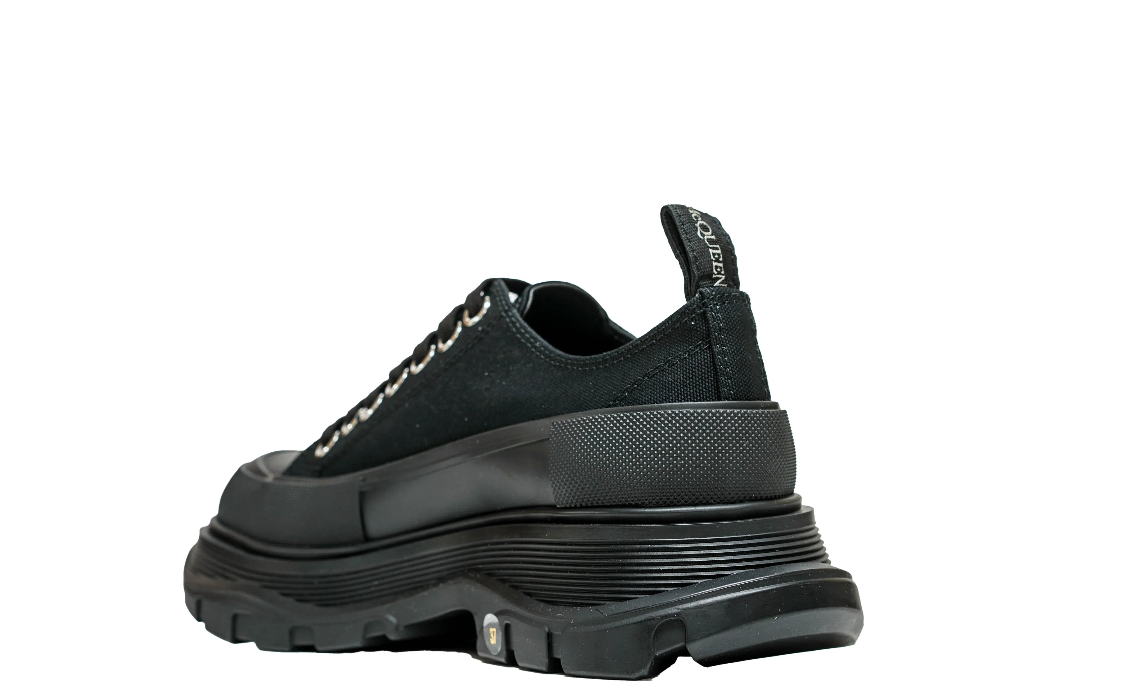 Alexander McQueen Women's Black Canvas Sneakers 697072 30% OFF