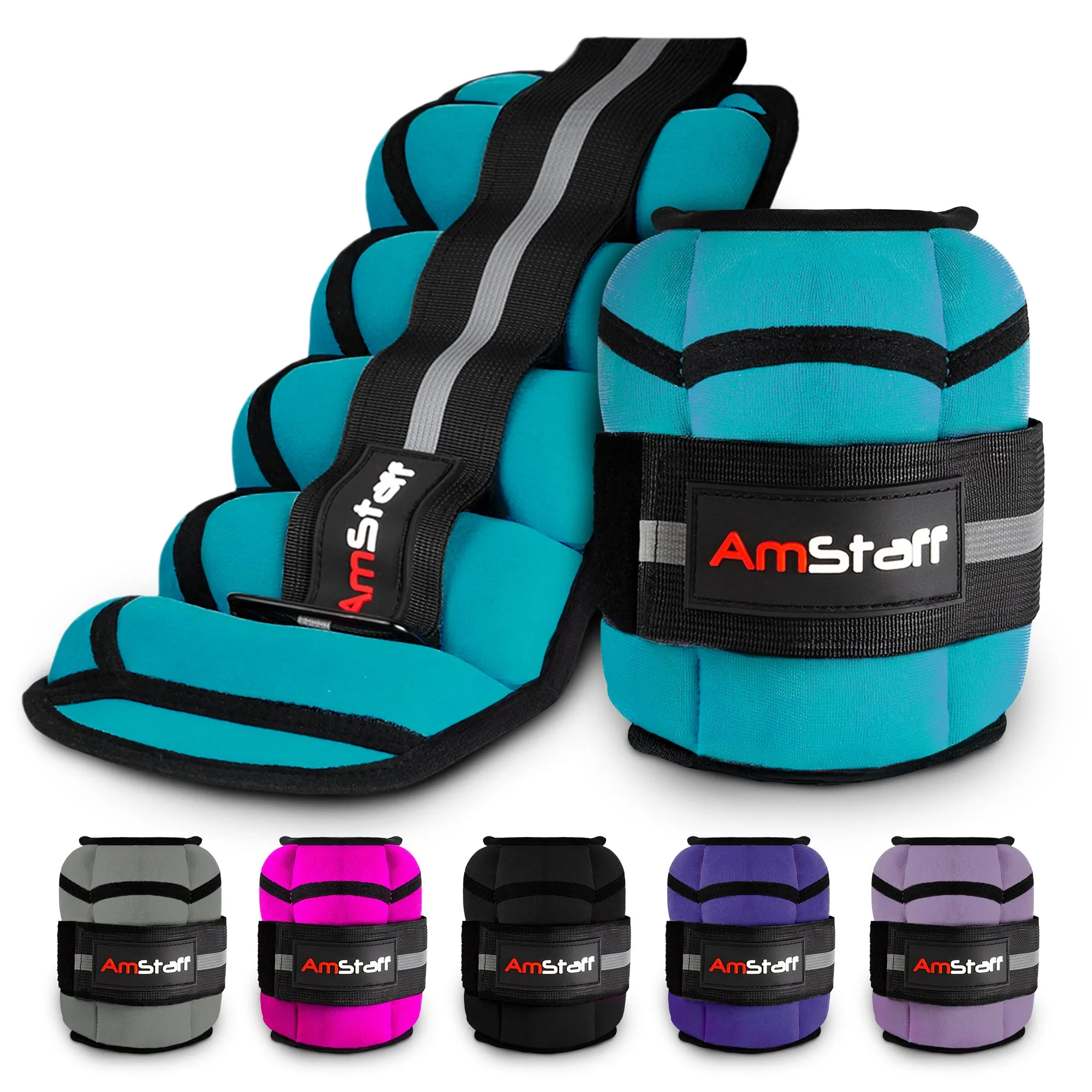 AmStaff Fitness Adjustable Ankle Weights