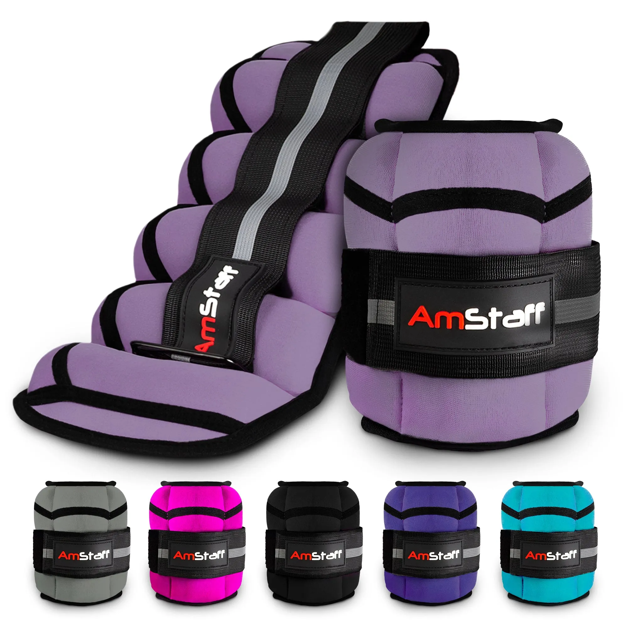 AmStaff Fitness Adjustable Ankle Weights