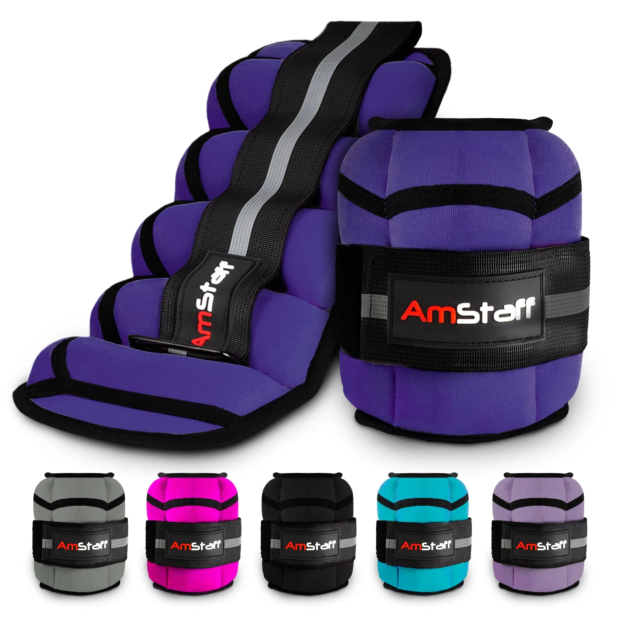 AmStaff Fitness Adjustable Ankle Weights
