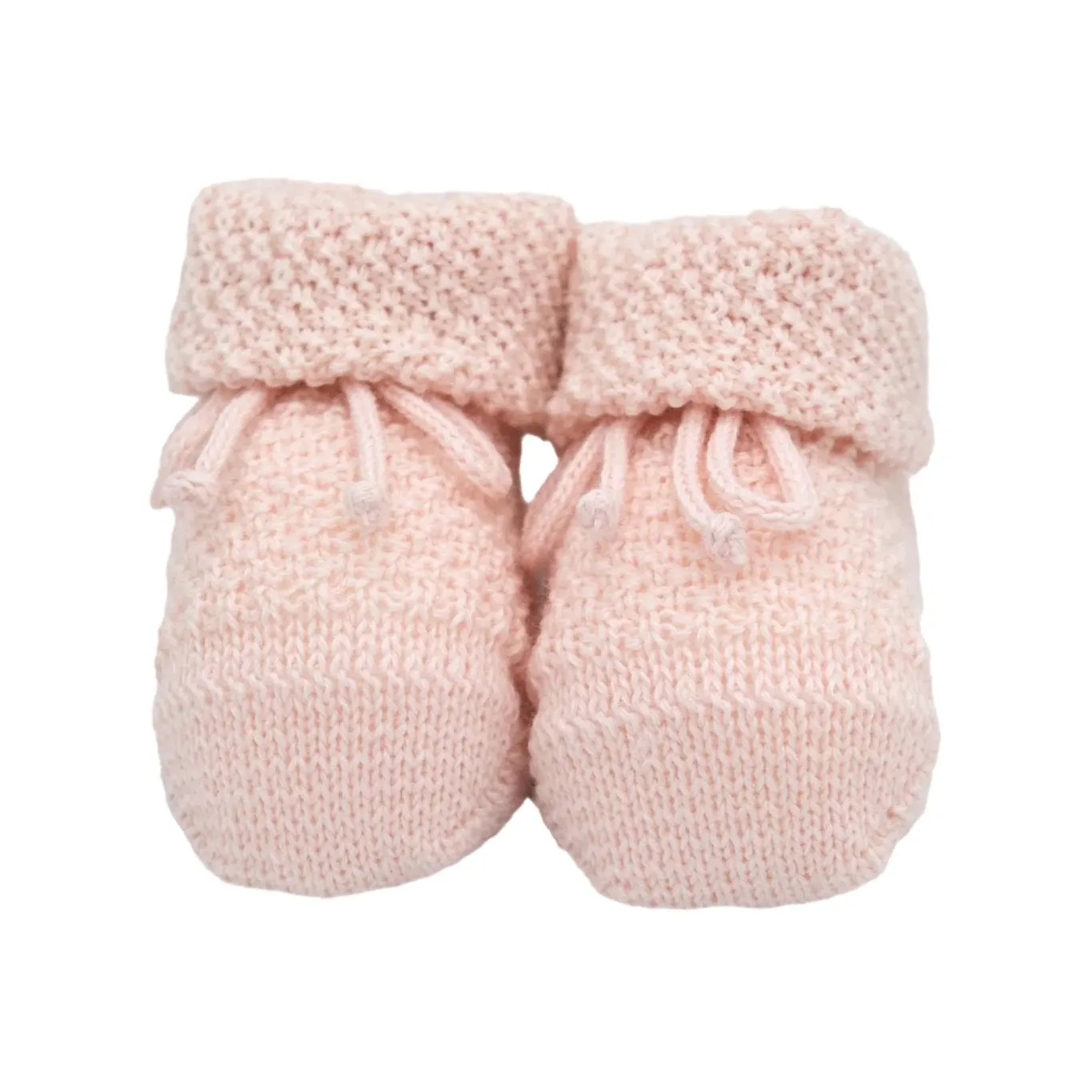Baby Shoes in Cross Knit - Pink