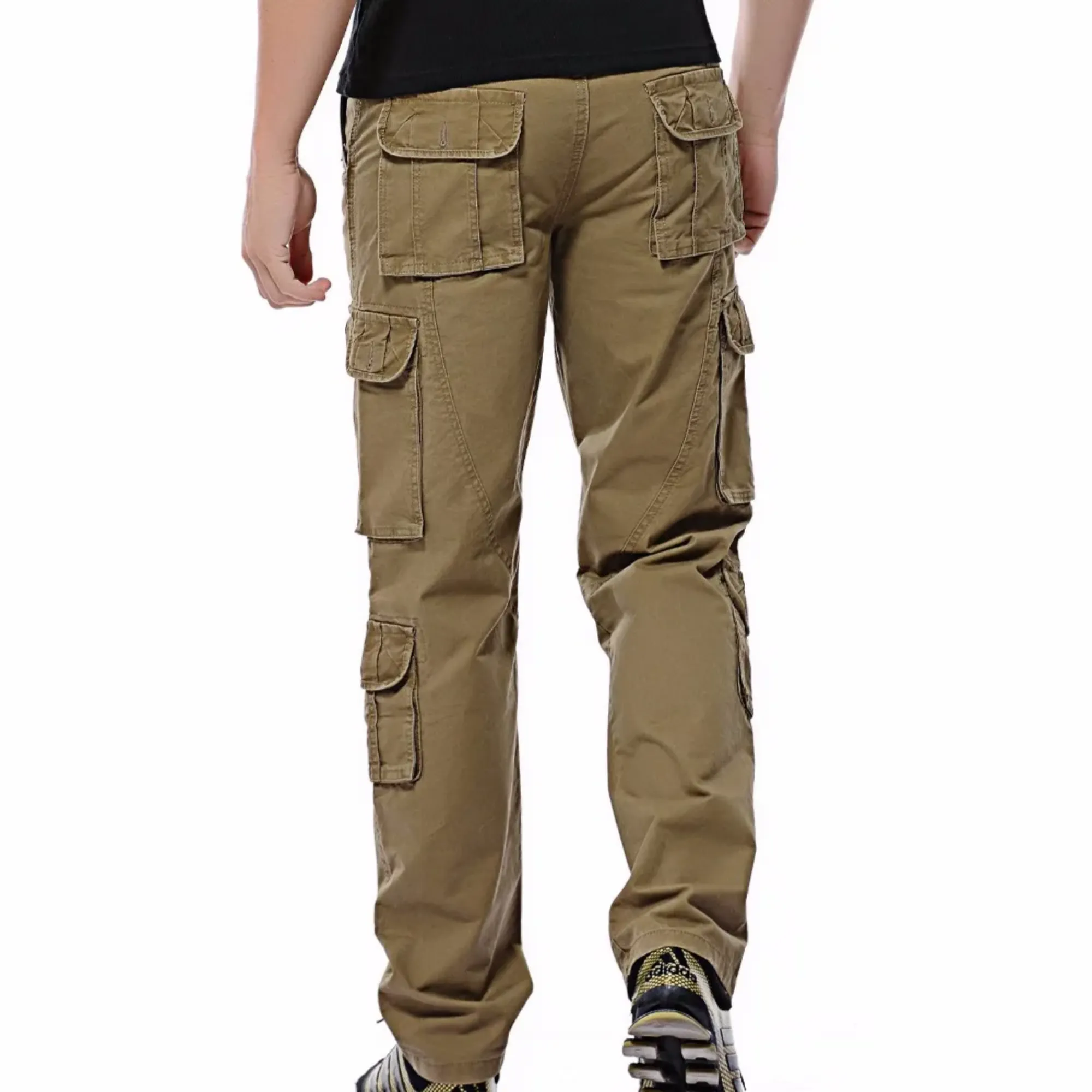 Banks - Men's Khaki Multi-Pocket Cargo Pants
