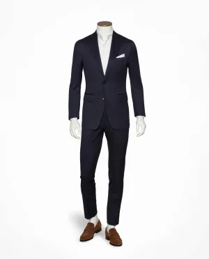 Barberis Canonico 365 Doppio Ritorto S130 Merino Wool Navy Faille