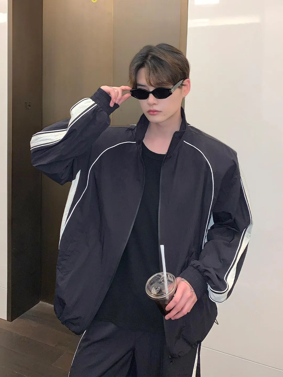 Black Courtside Tracksuit