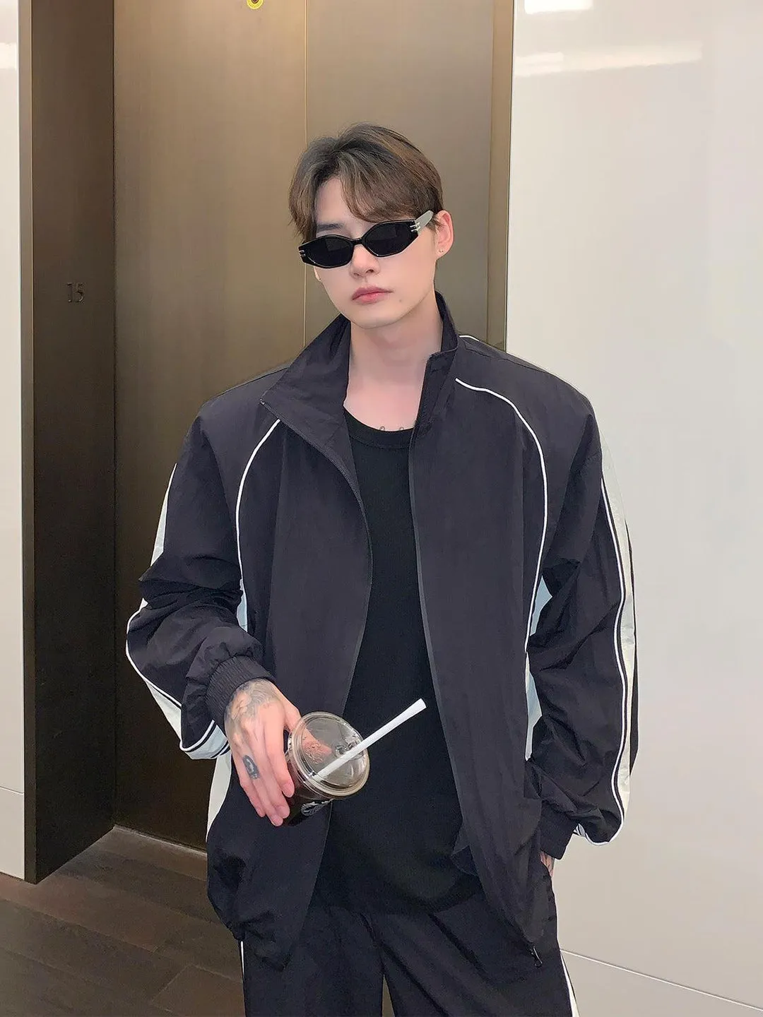 Black Courtside Tracksuit