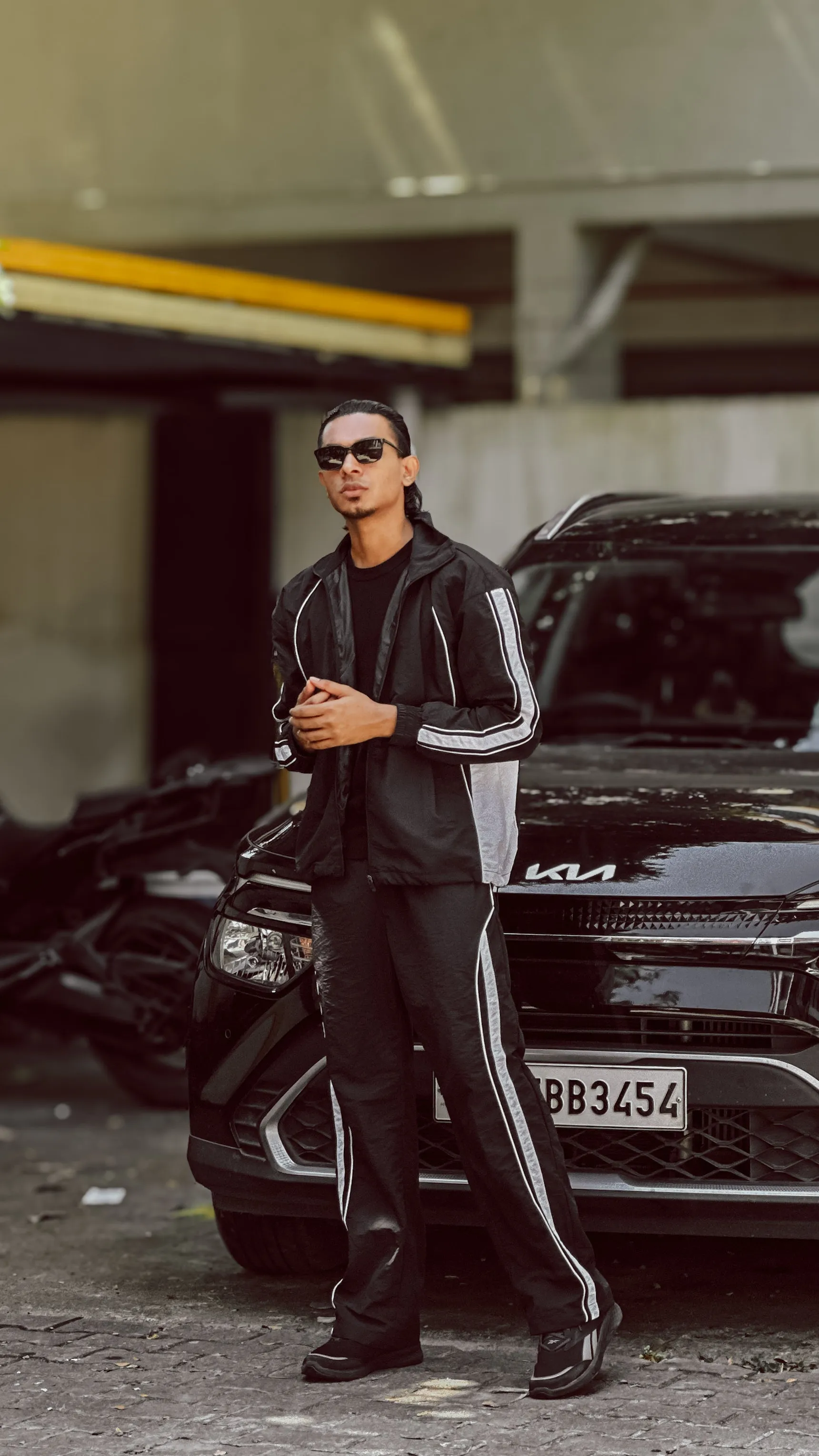 Black Courtside Tracksuit