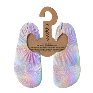 Blend Rainbow Animal Print Foil Print Kids Slipfree Shoes