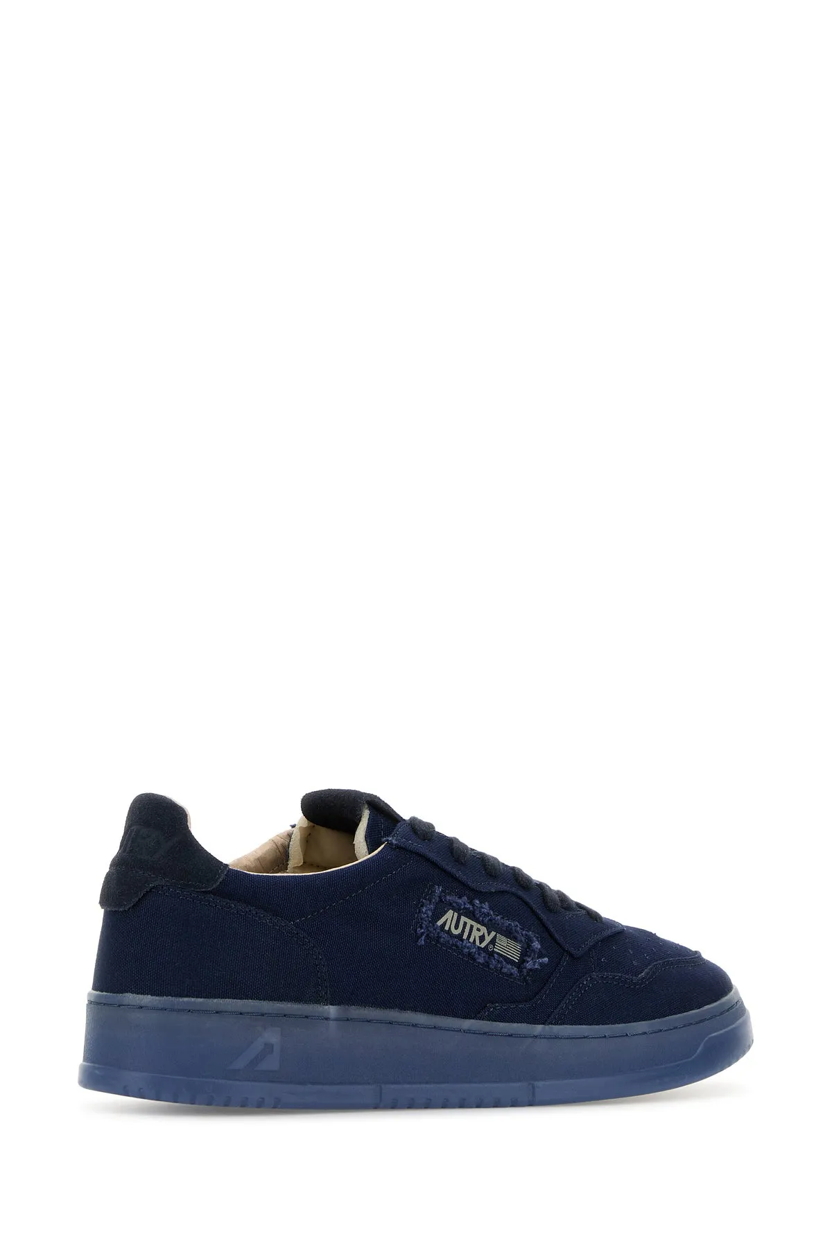 Blue canvas Medalist sneakers
