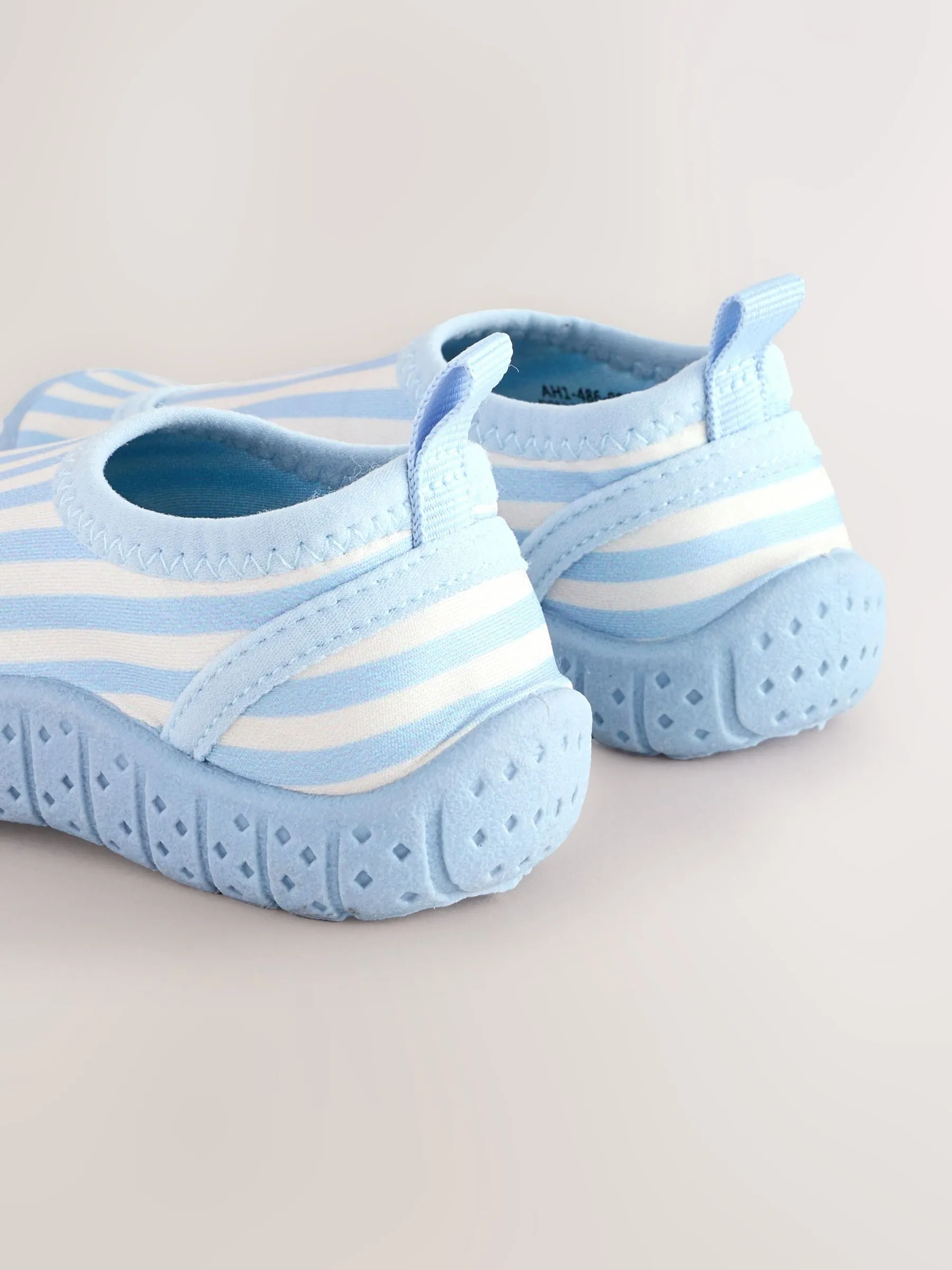 Blue/White Stripe Swim Socks