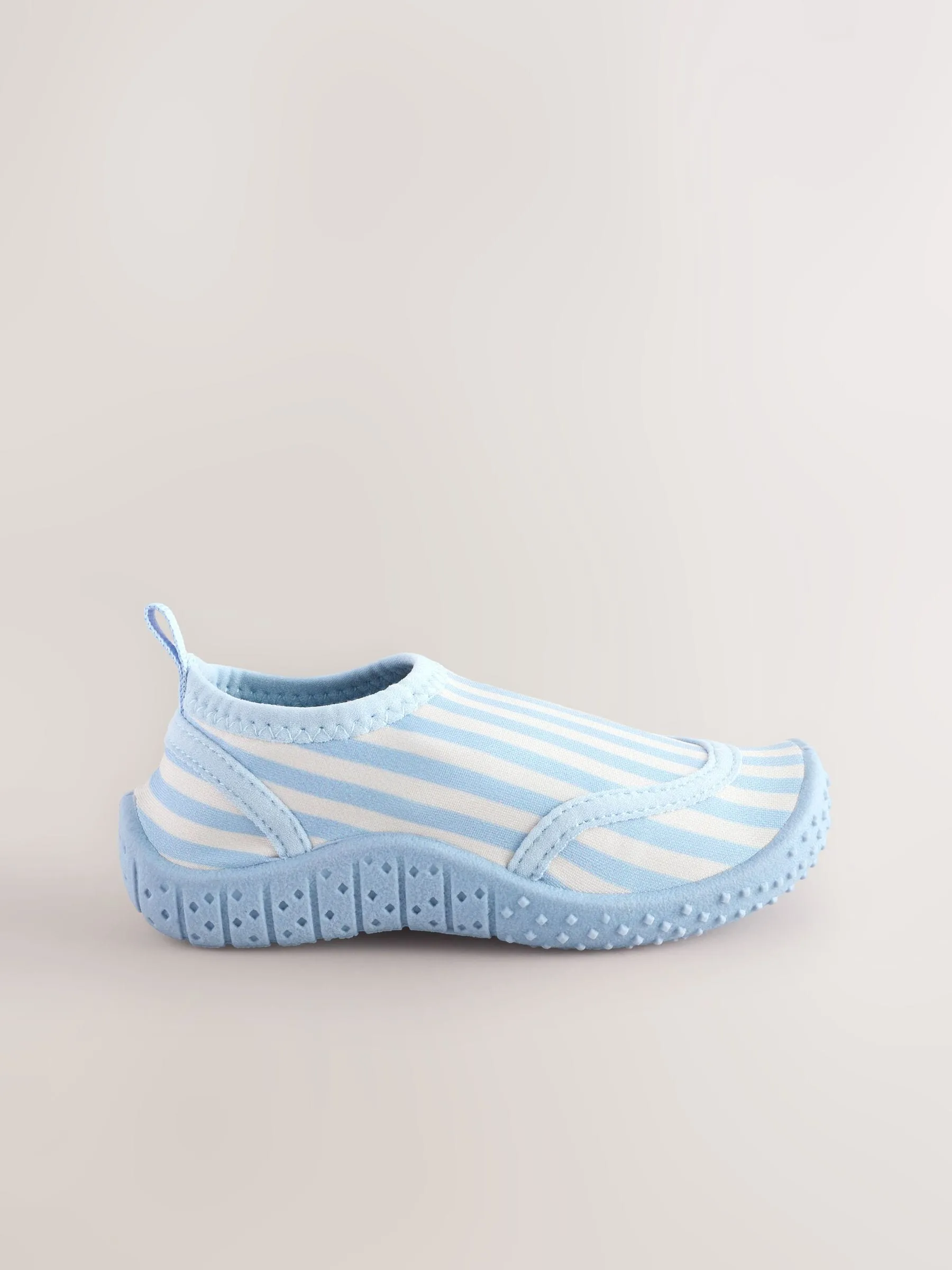 Blue/White Stripe Swim Socks