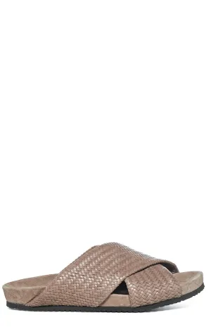 Brunello Cucinelli Cross Strap Open Toe Sandals