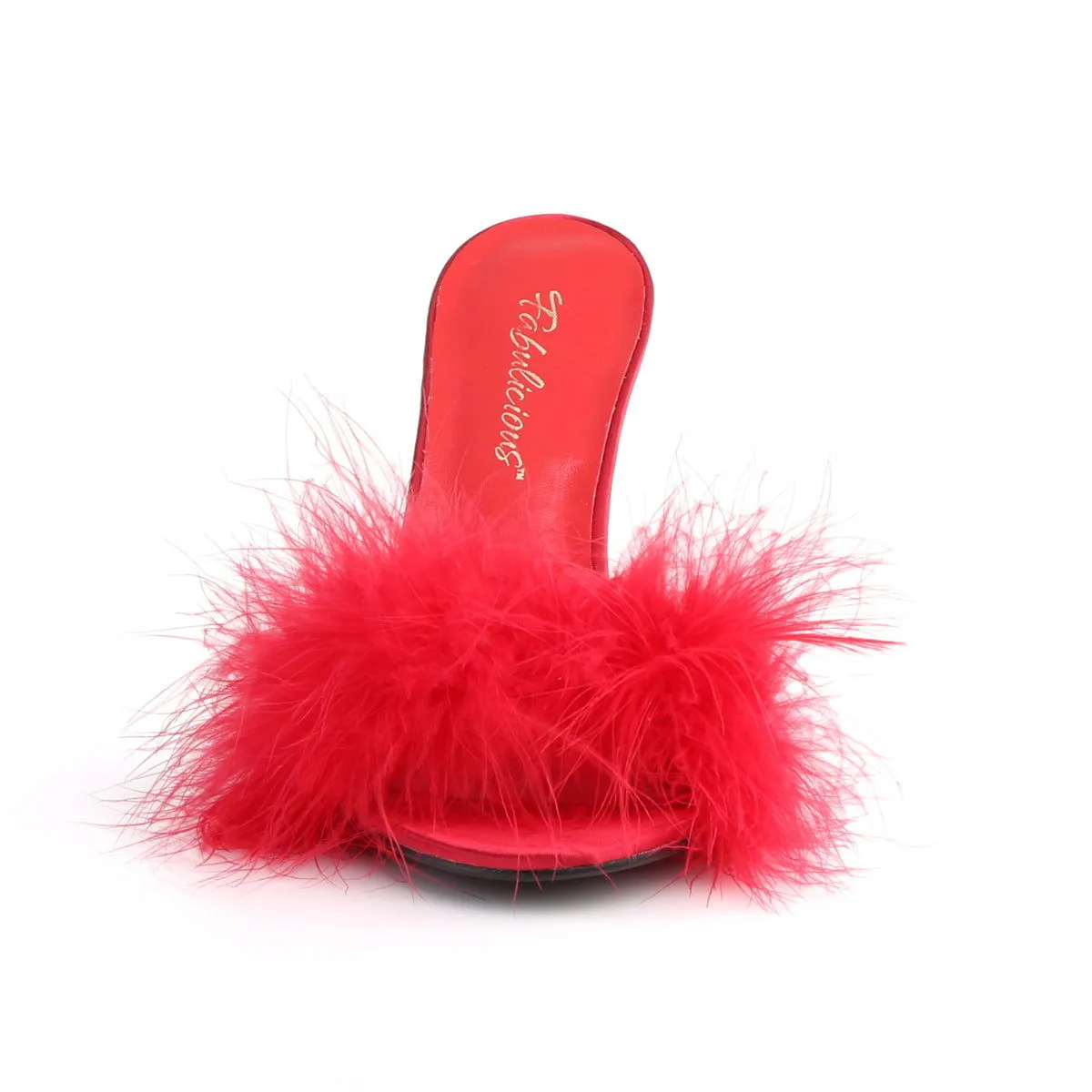 Classique 01F Slipper with 4 inch heel - Red