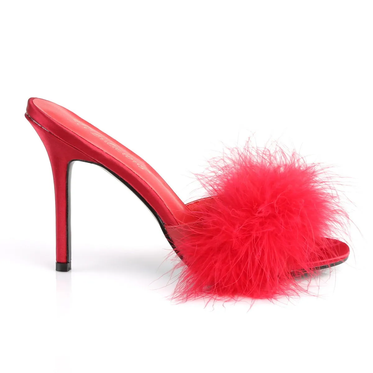 Classique 01F Slipper with 4 inch heel - Red