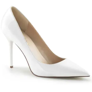 Classique 20 Pump with 4 inch heel - White Patent