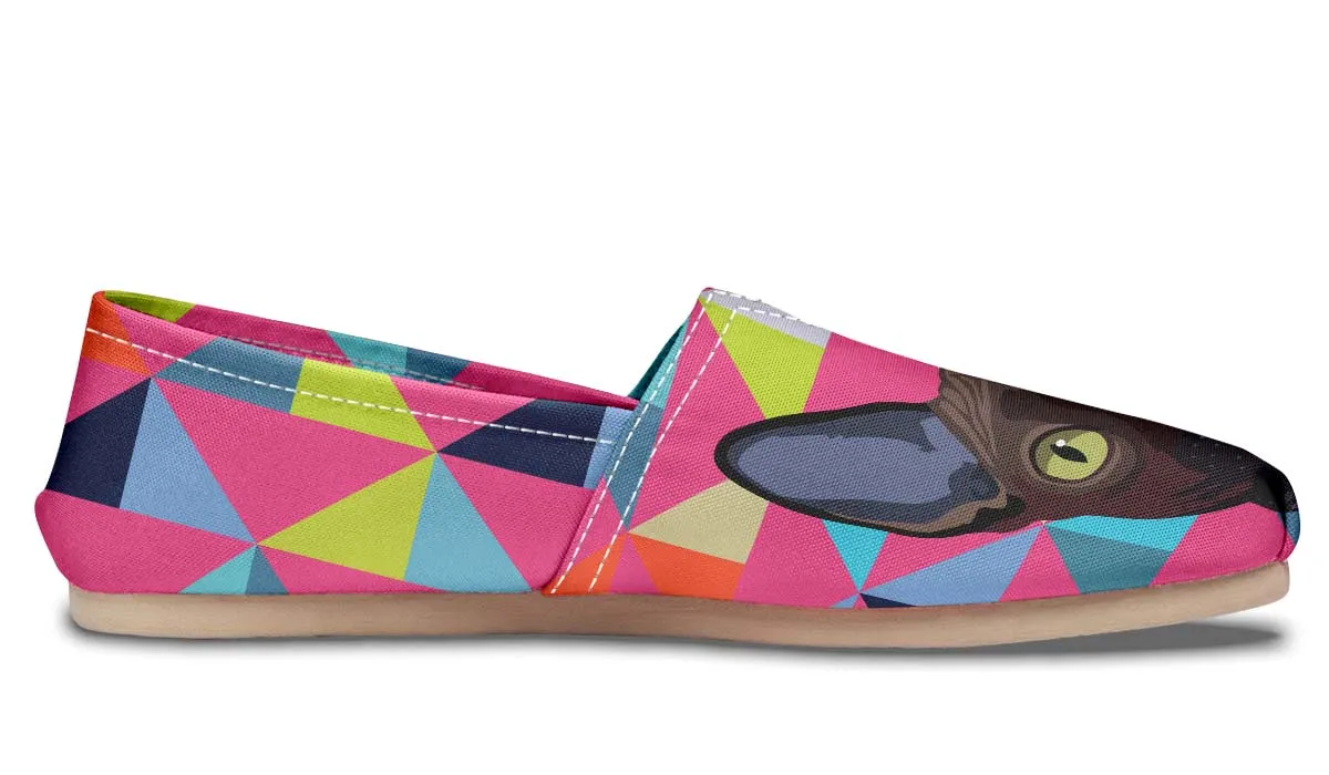 Colorful Sphynx Cat Casual Shoes