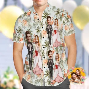 Custom Hawaiian Shirt Wedding Hawaiian Shirt Personalized Wedding Gifts