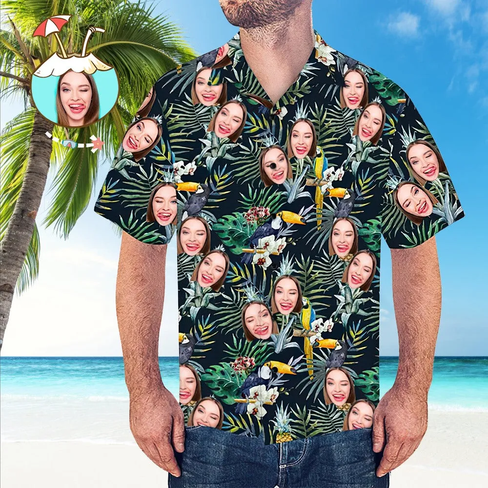 Custom Hawaiian Shirt With Face Gifts for Beach Party Team Gifts for Men Multiple Styles