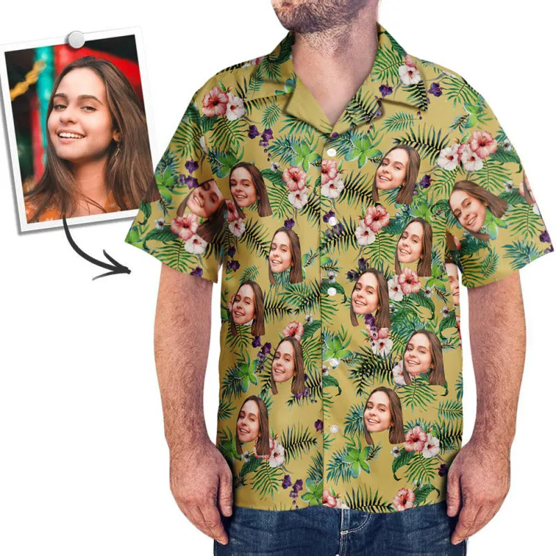 Custom Hawaiian Shirt With Face Gifts for Beach Party Team Gifts for Men Multiple Styles