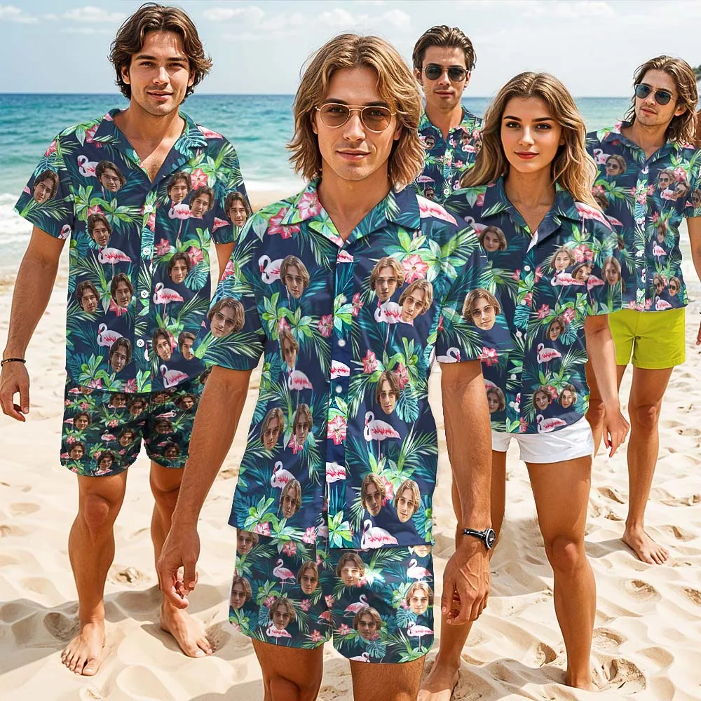 Custom Hawaiian Shirt With Face Gifts for Beach Party Team Gifts for Men Multiple Styles