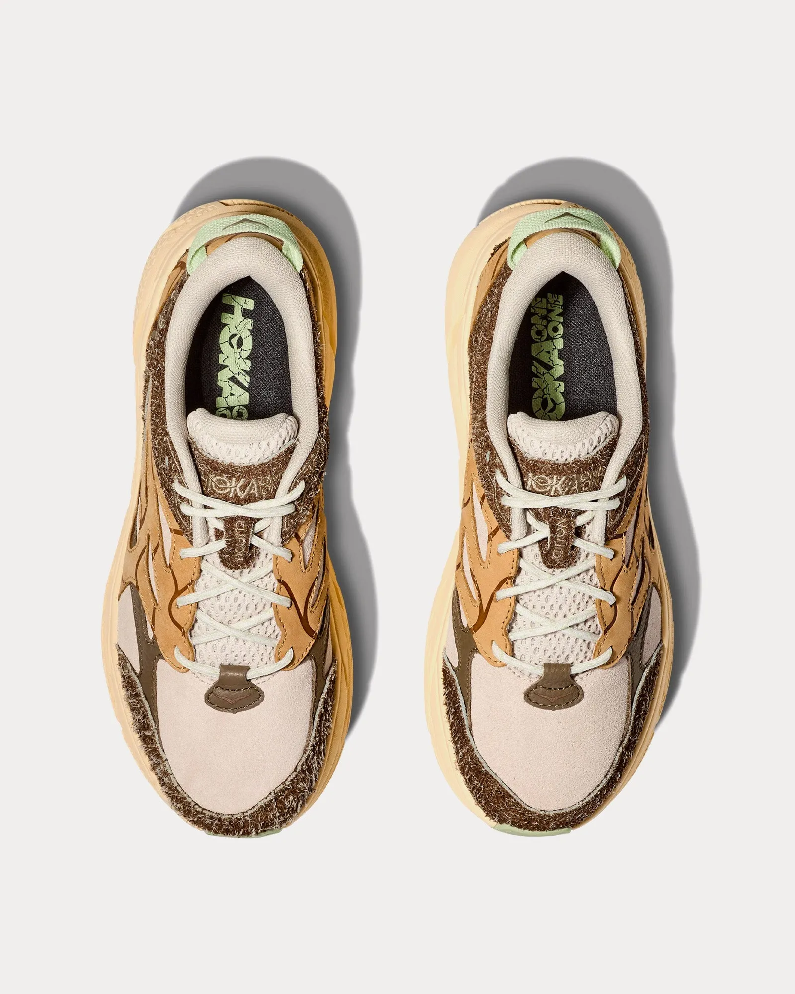 Elite Terrain System Clifton L Suede Oat Milk / Pollen Running Shoes