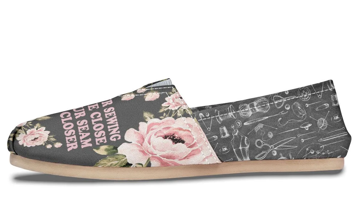 Floral Sewing Casual Shoes