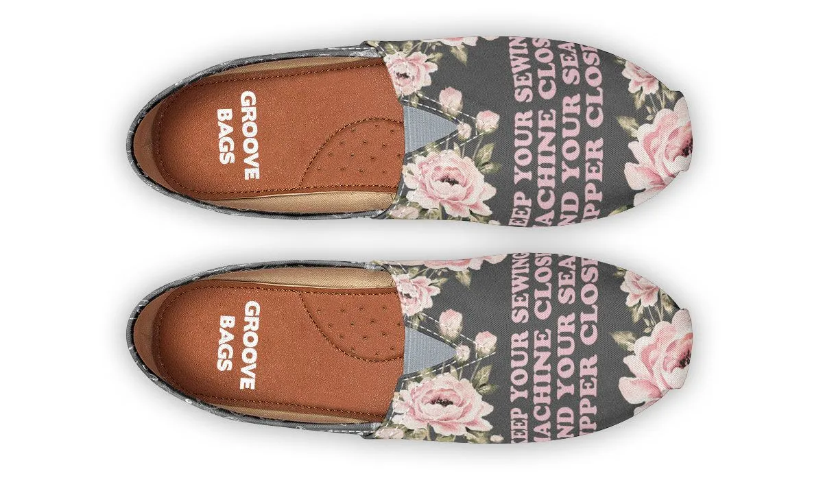 Floral Sewing Casual Shoes