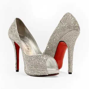 Full Swarovski crystals pumps