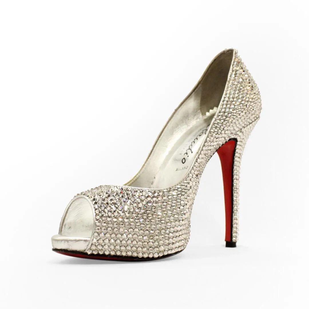 Full Swarovski crystals pumps