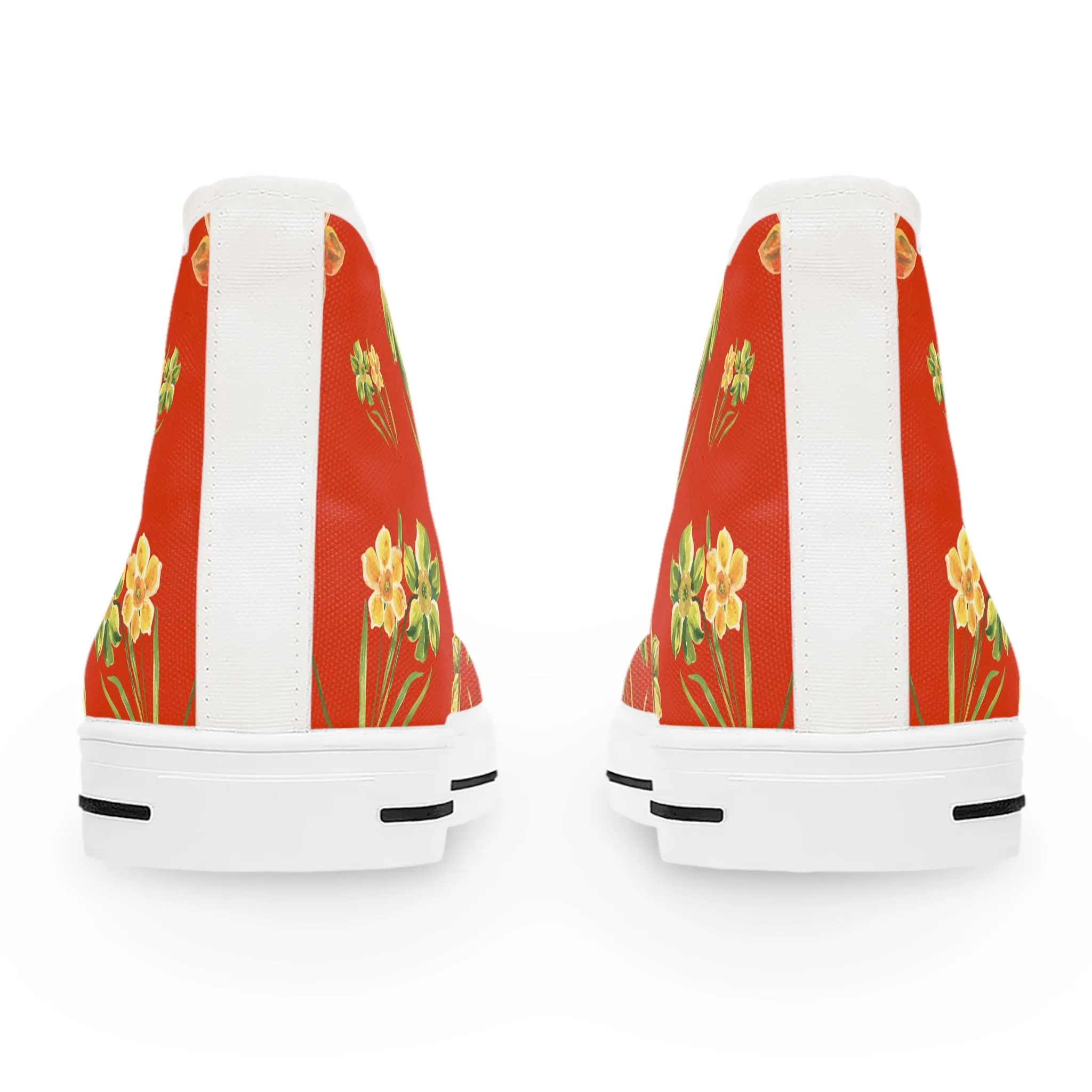 Golden Daffodils Women's High Top Sneakers