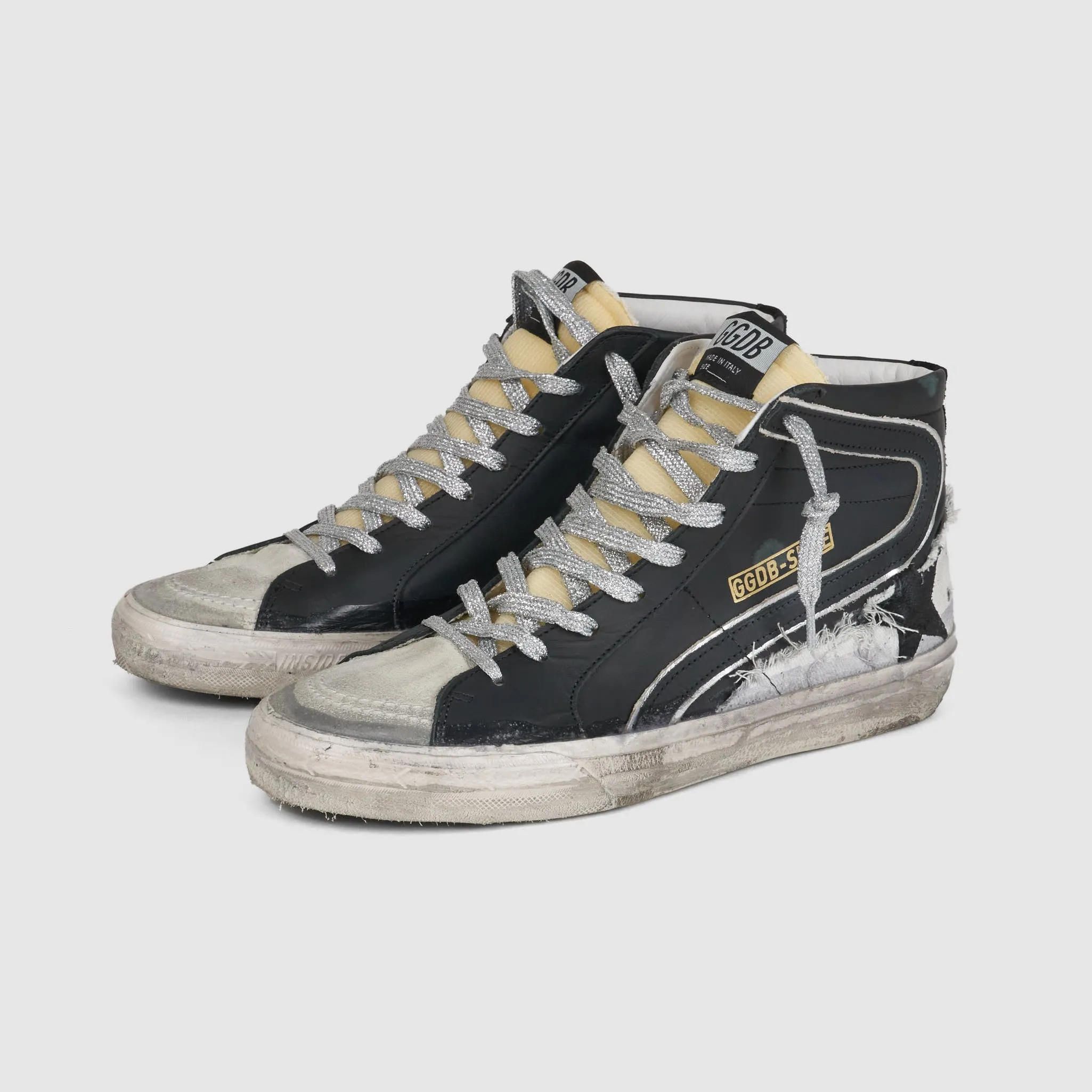 Golden Goose High Black Ice Slide Sneakers