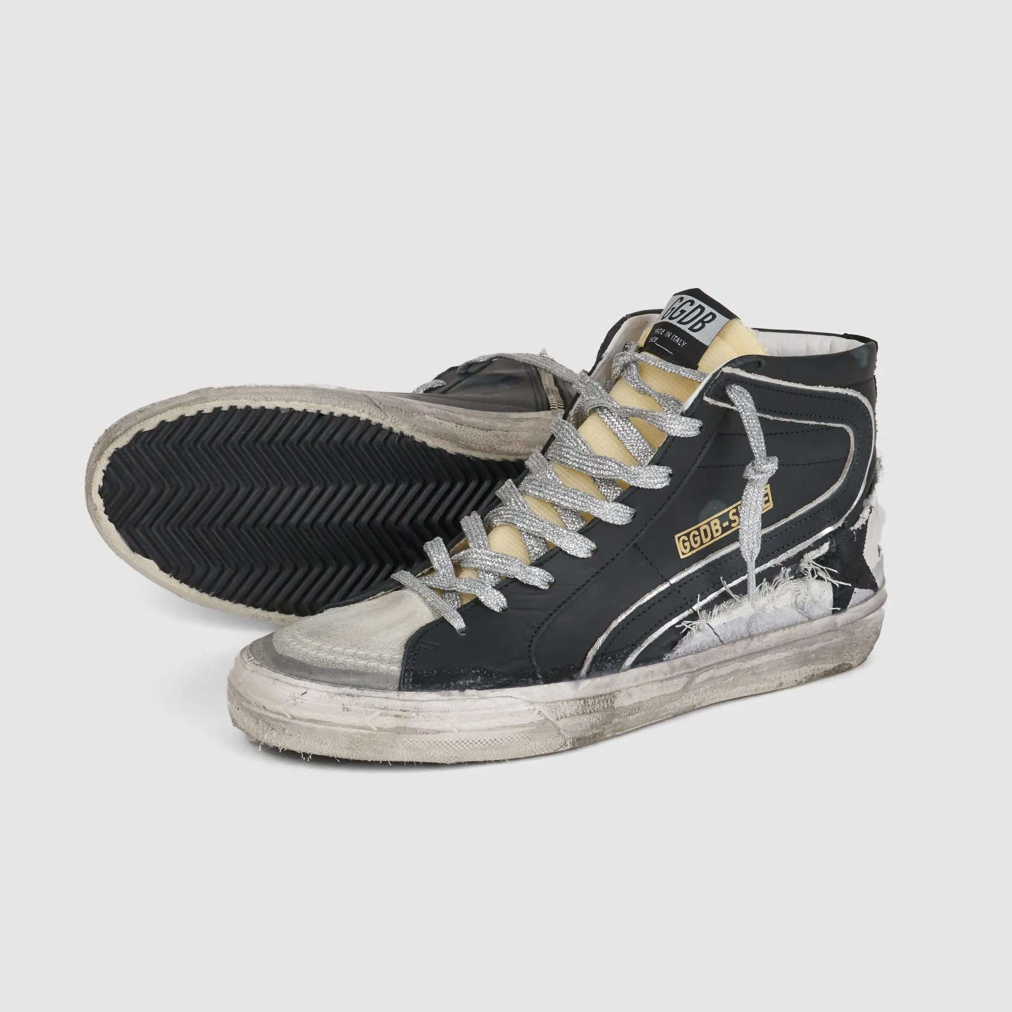 Golden Goose High Black Ice Slide Sneakers