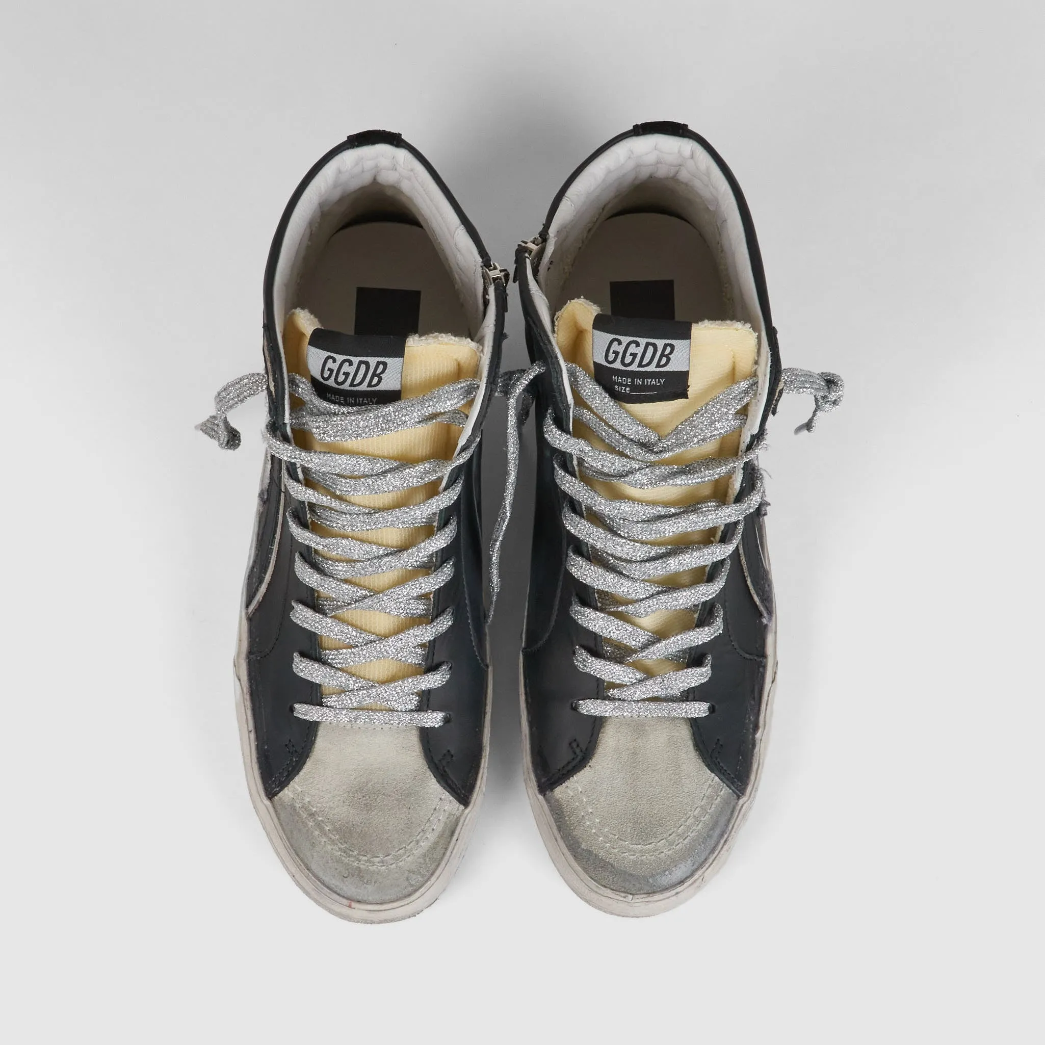 Golden Goose High Black Ice Slide Sneakers