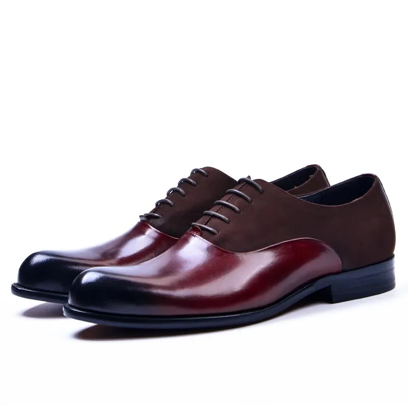 Handmade Leather and Suede Dress Shoe