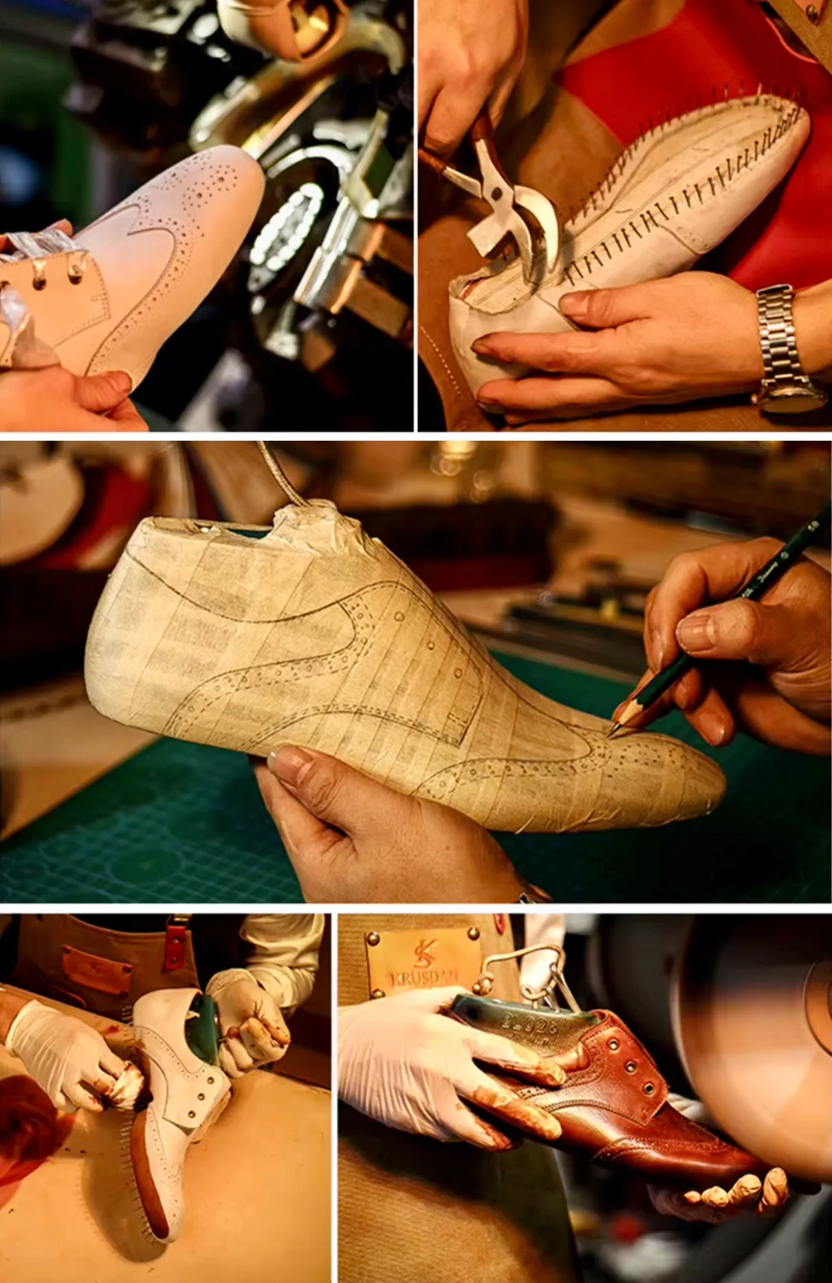 Handmade Leather and Suede Dress Shoe