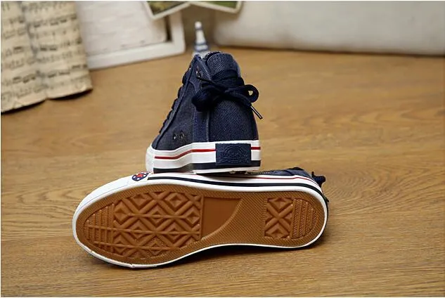 High-Top Canvas Sneakers