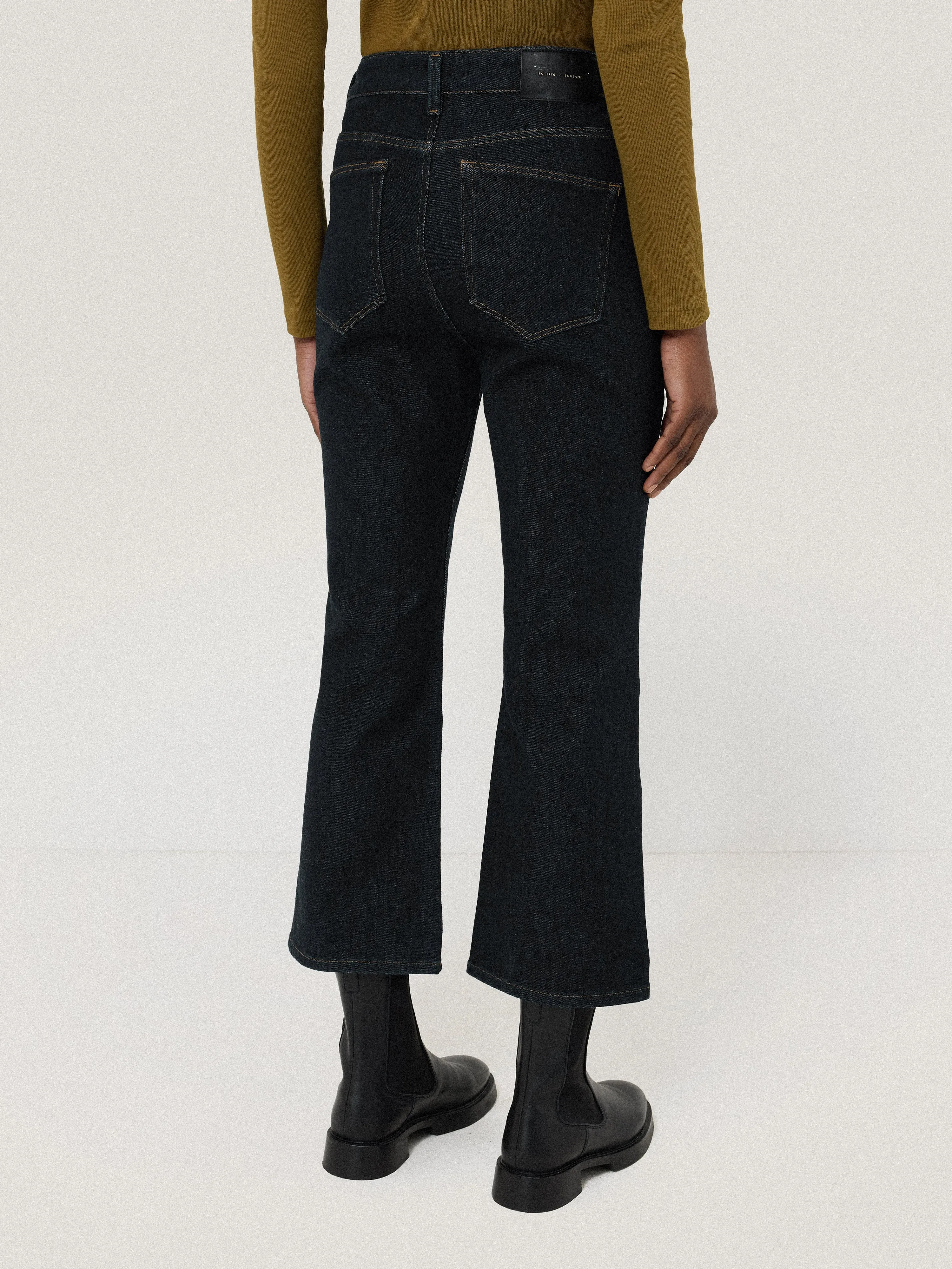 Ines Kick Flare Jean | Indigo