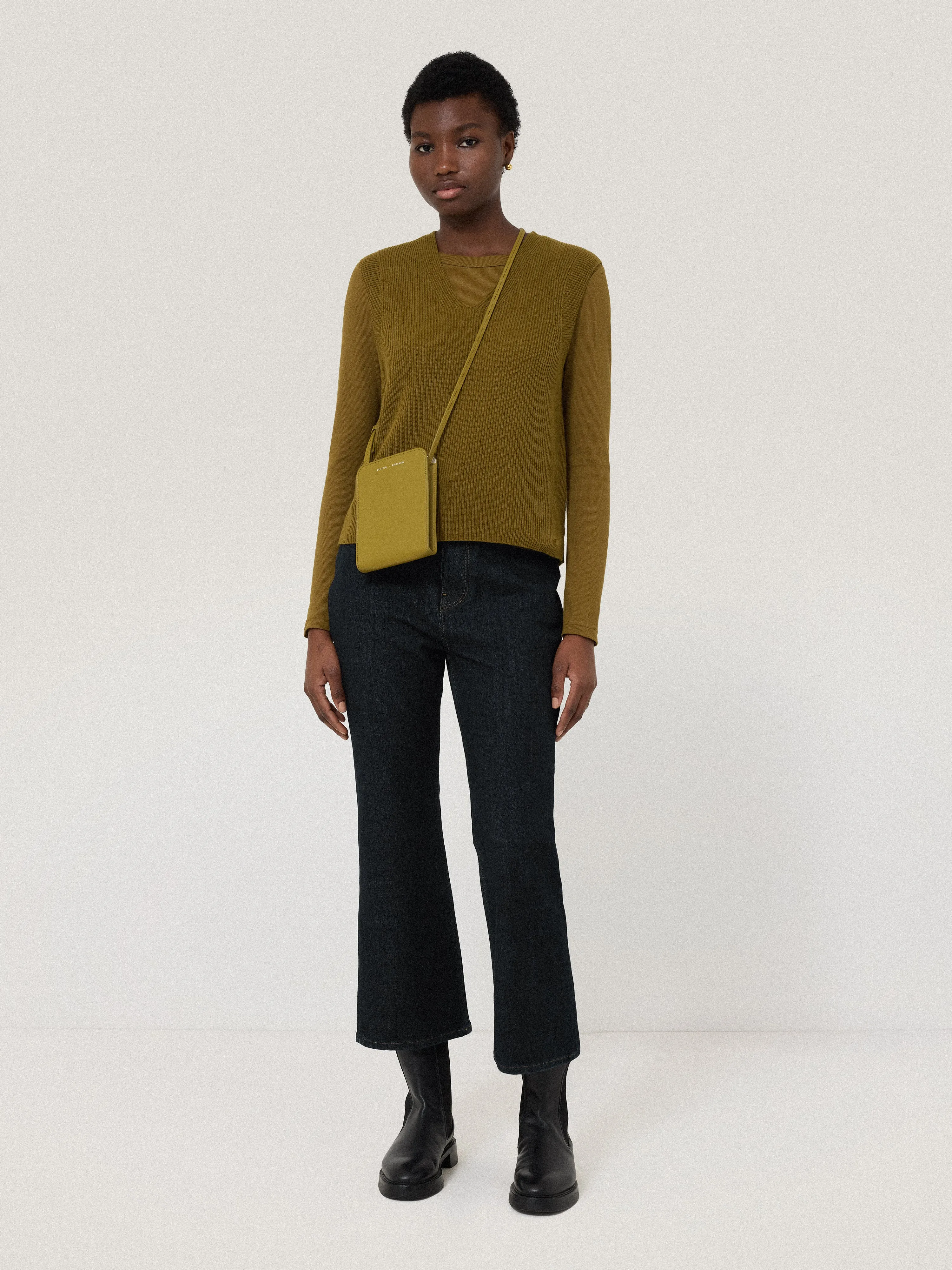 Ines Kick Flare Jean | Indigo