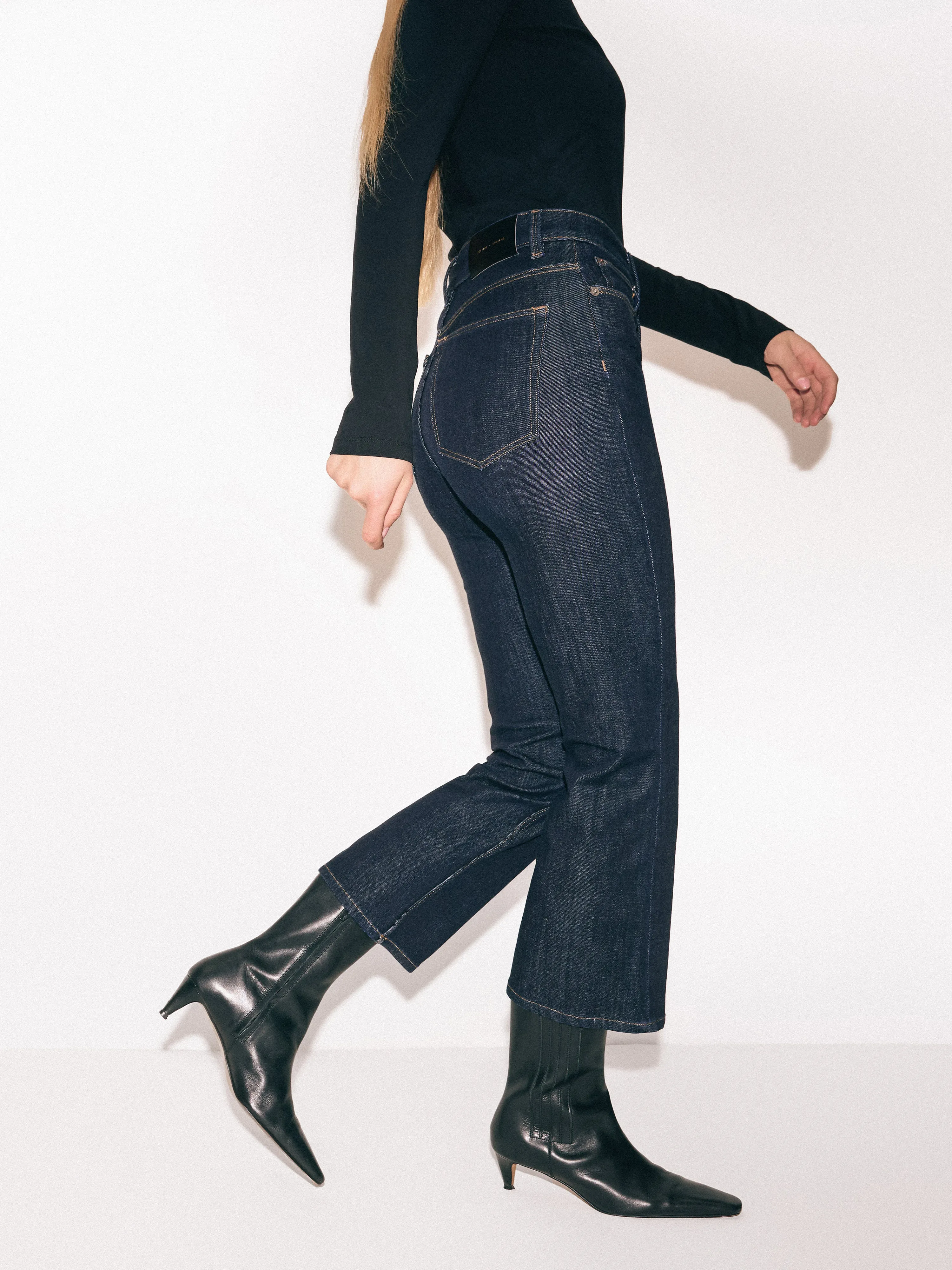 Ines Kick Flare Jean | Indigo