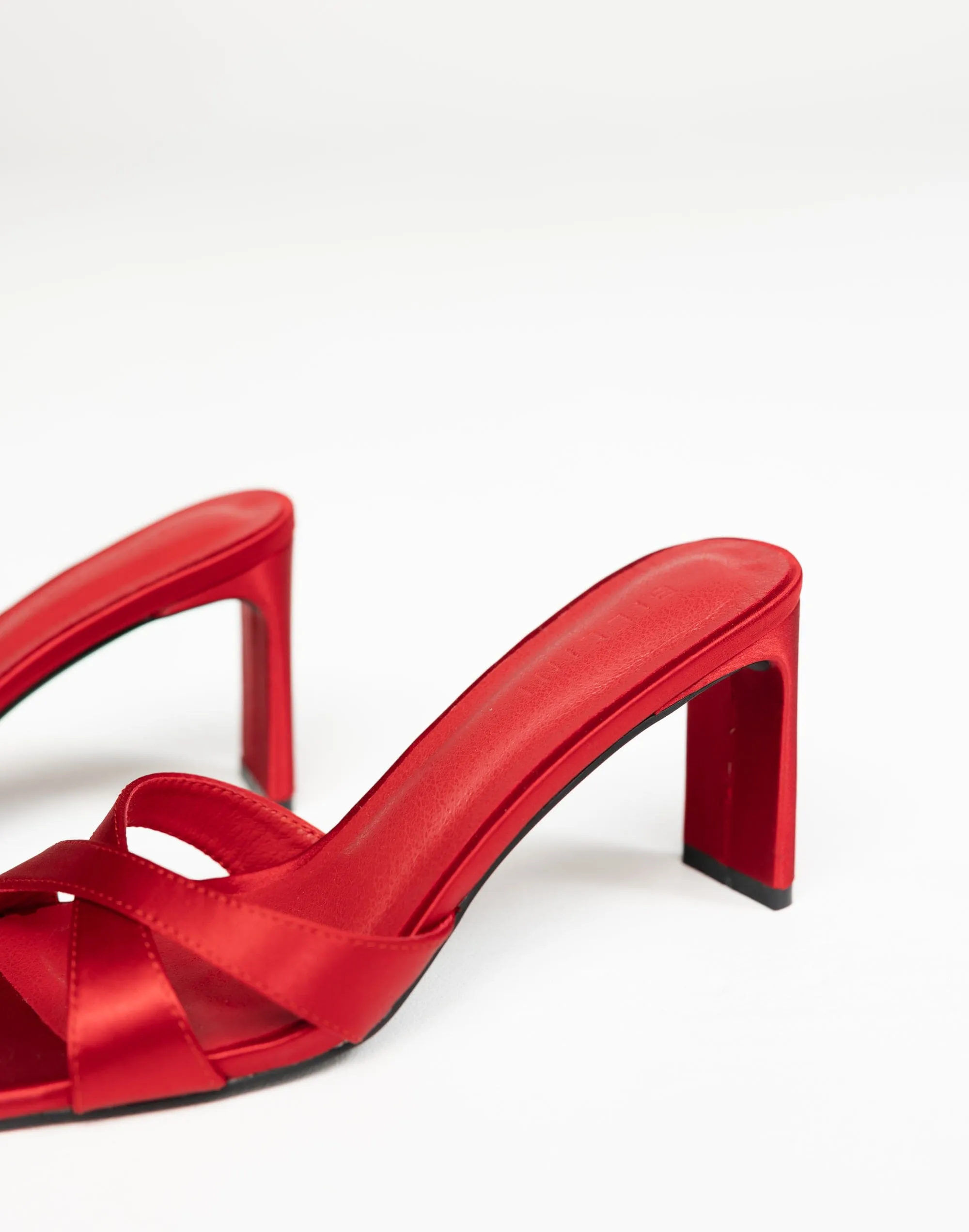 Kelsie Heels (Saffron Satin) - By Billini