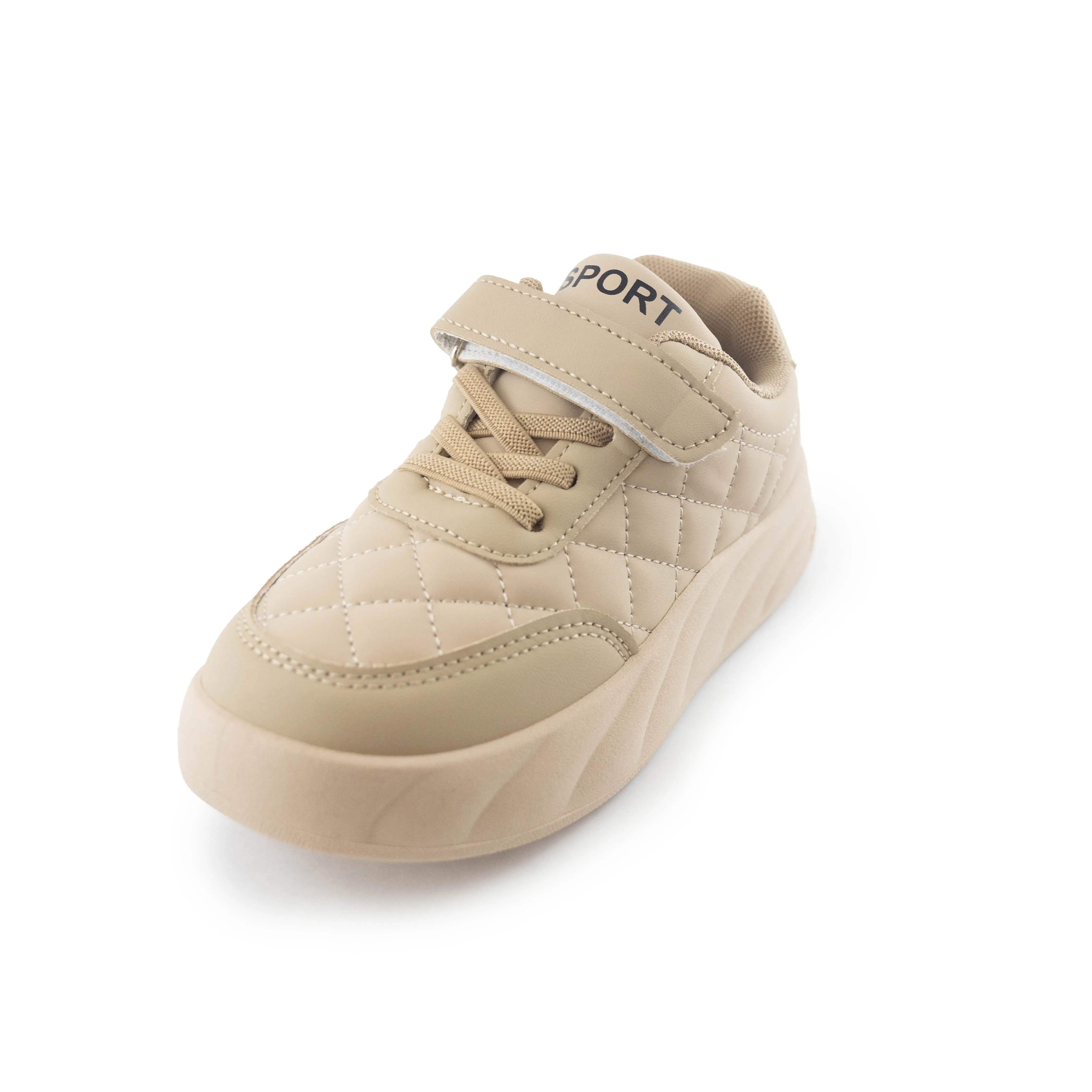 Kids' Quilted Comfort Sneakers - Z986 Khaki