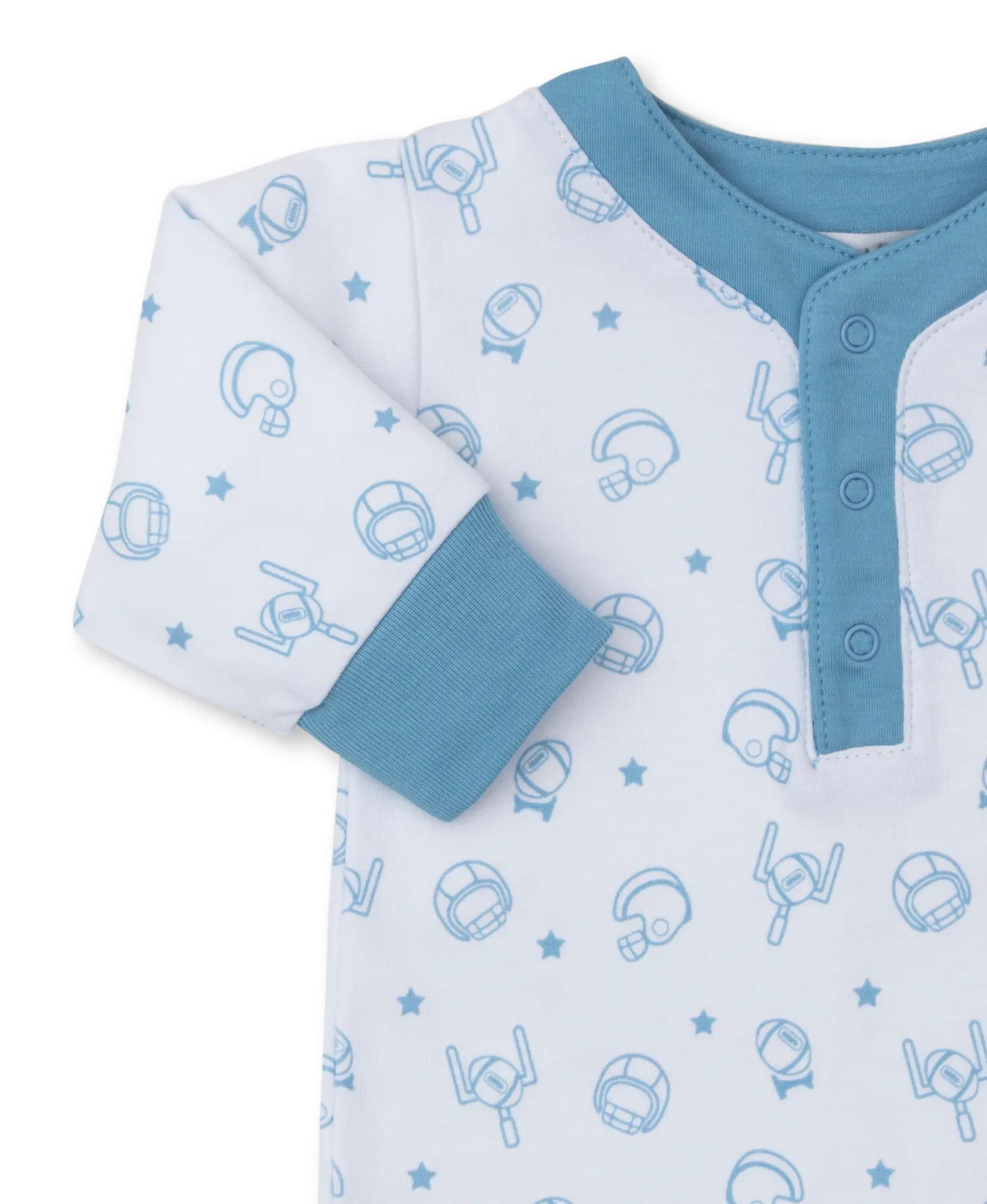 Kissy Kissy: Playsuit - Blue Football Kicks